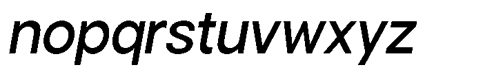 Gorvain Medium Slanted Font LOWERCASE