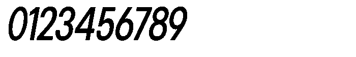 Gorvain Semi Bold Condensed Slanted Font OTHER CHARS