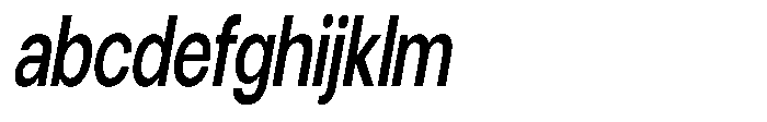 Gorvain Semi Bold Condensed Slanted FONT