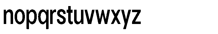 Gorvain Semi Bold Condensed Font LOWERCASE
