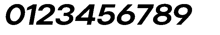 Gorvain Semi Bold Expanded Slanted Font OTHER CHARS