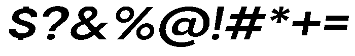 Gorvain Semi Bold Expanded Slanted Font OTHER CHARS