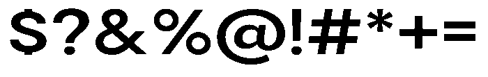 Gorvain Semi Bold Expanded Font OTHER CHARS