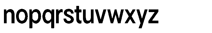 Gorvain Semi Bold Semi Condensed Font LOWERCASE