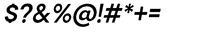 Gorvain Semi Bold Slanted Font OTHER CHARS