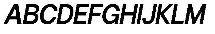 Gorvain Semi Bold Slanted Font UPPERCASE