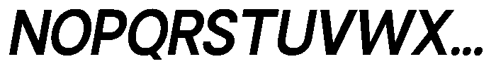 Gorvain Semi Bold Slanted Font UPPERCASE