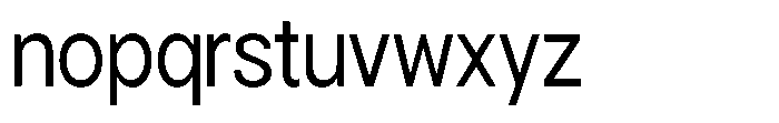 Gorvain Semi Condensed Font LOWERCASE
