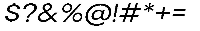 Gorvain Semi Expanded Slanted Font OTHER CHARS