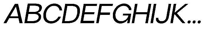 Gorvain Semi Expanded Slanted Font UPPERCASE