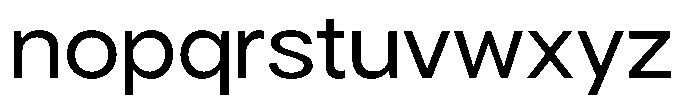 Gorvain Semi Expanded Font LOWERCASE