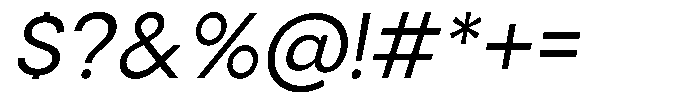 Gorvain Slanted Font OTHER CHARS