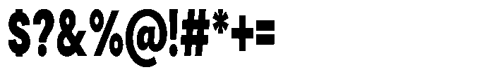 Gorvain Stencil Black Condensed Font OTHER CHARS