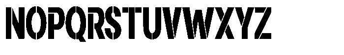 Gorvain Stencil Black Condensed Font UPPERCASE