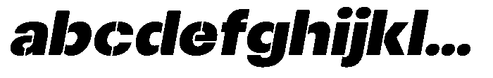 Gorvain Stencil Black Expanded Slanted FONT