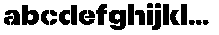 Gorvain Stencil Black Expanded FONT