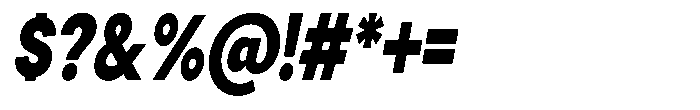 Gorvain Stencil Black Semi Condensed Slanted Font OTHER CHARS