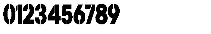 Gorvain Stencil Black Semi Condensed Font OTHER CHARS