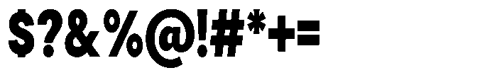 Gorvain Stencil Black Semi Condensed Font OTHER CHARS