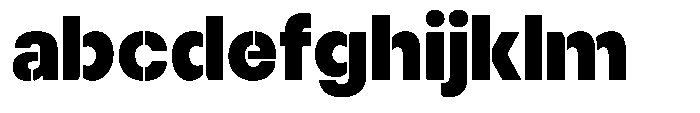 Gorvain Stencil Black Semi Expanded FONT