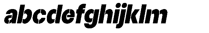 Gorvain Stencil Black Slanted FONT