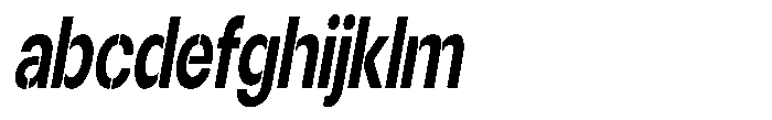 Gorvain Stencil Bold Condensed Slanted FONT