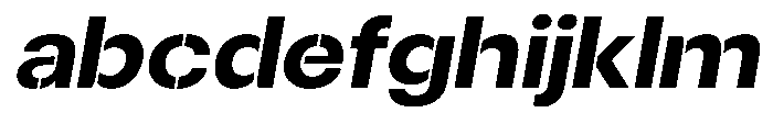 Gorvain Stencil Bold Expanded Slanted FONT