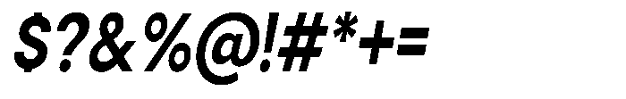 Gorvain Stencil Bold Semi Condensed Slanted Font OTHER CHARS