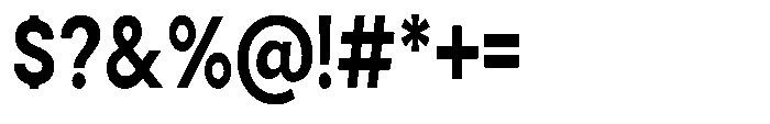 Gorvain Stencil Bold Semi Condensed Font OTHER CHARS