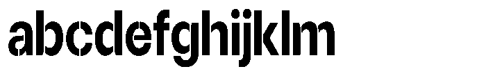 Gorvain Stencil Bold Semi Condensed FONT