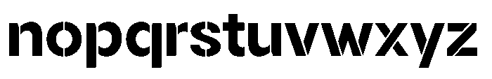 Gorvain Stencil Bold Semi Expanded Font LOWERCASE