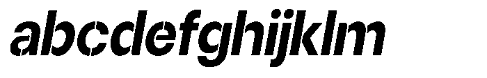 Gorvain Stencil Bold Slanted FONT