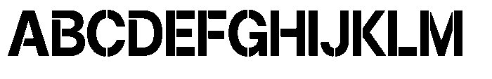 Gorvain Stencil Bold Font UPPERCASE