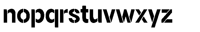 Gorvain Stencil Bold Font LOWERCASE