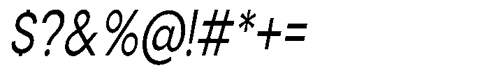 Gorvain Stencil Condensed Slanted Font OTHER CHARS