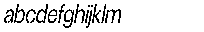 Gorvain Stencil Condensed Slanted FONT