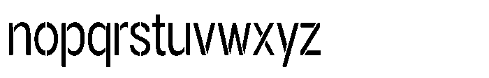 Gorvain Stencil Condensed Font LOWERCASE