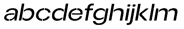 Gorvain Stencil Expanded Slanted FONT