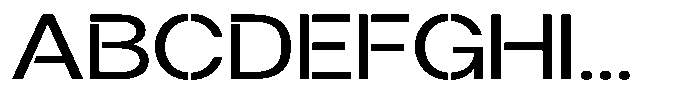 Gorvain Stencil Expanded Font UPPERCASE