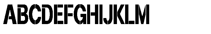 Gorvain Stencil Extra Bold Condensed Font UPPERCASE