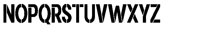 Gorvain Stencil Extra Bold Condensed Font UPPERCASE