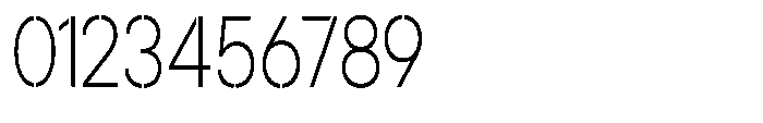 Gorvain Stencil Extra Light Condensed Font OTHER CHARS
