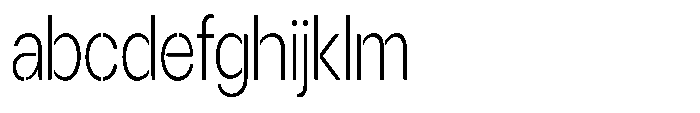 Gorvain Stencil Extra Light Condensed FONT