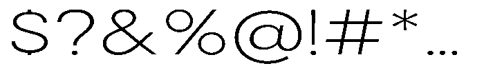 Gorvain Stencil Extra Light Expanded Font OTHER CHARS