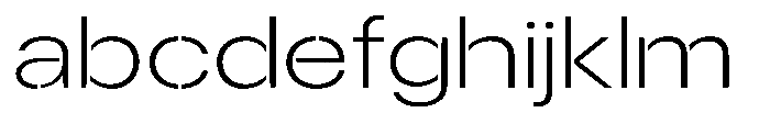 Gorvain Stencil Extra Light Expanded FONT