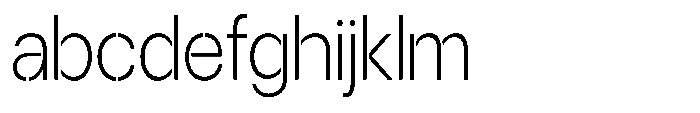 Gorvain Stencil Extra Light Semi Condensed FONT