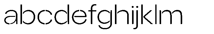 Gorvain Stencil Extra Light Semi Expanded FONT