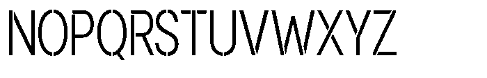 Gorvain Stencil Light Condensed Font UPPERCASE