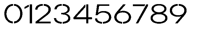 Gorvain Stencil Light Expanded Font OTHER CHARS