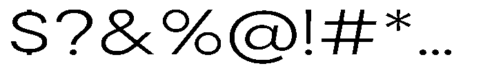 Gorvain Stencil Light Expanded Font OTHER CHARS